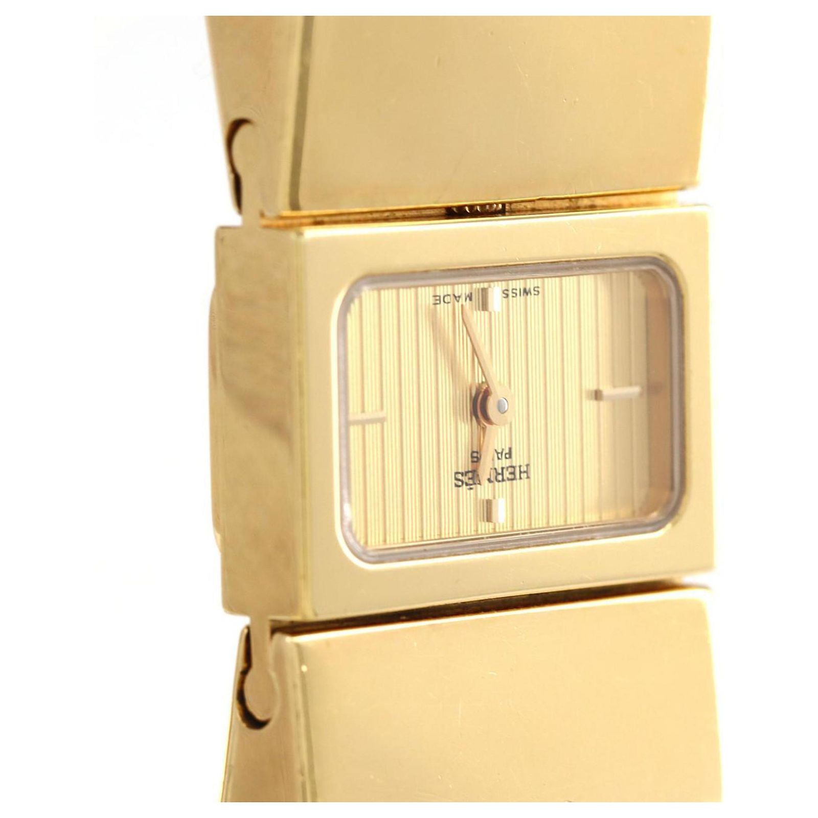 Hermes Roque Enamel GP Quartz Hermès Hermes Roque Enamel GP LO1.201 Quartz Watch Golden  main image 2