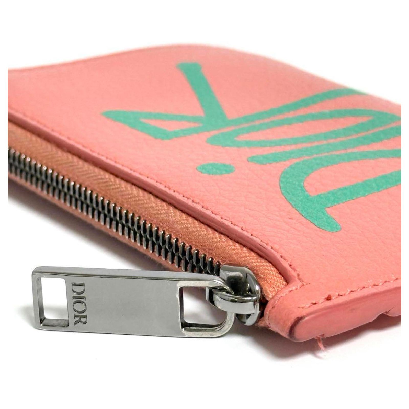 Christian Dior Shawn Stussy Fragment Case Coin Leather ref.2332229 