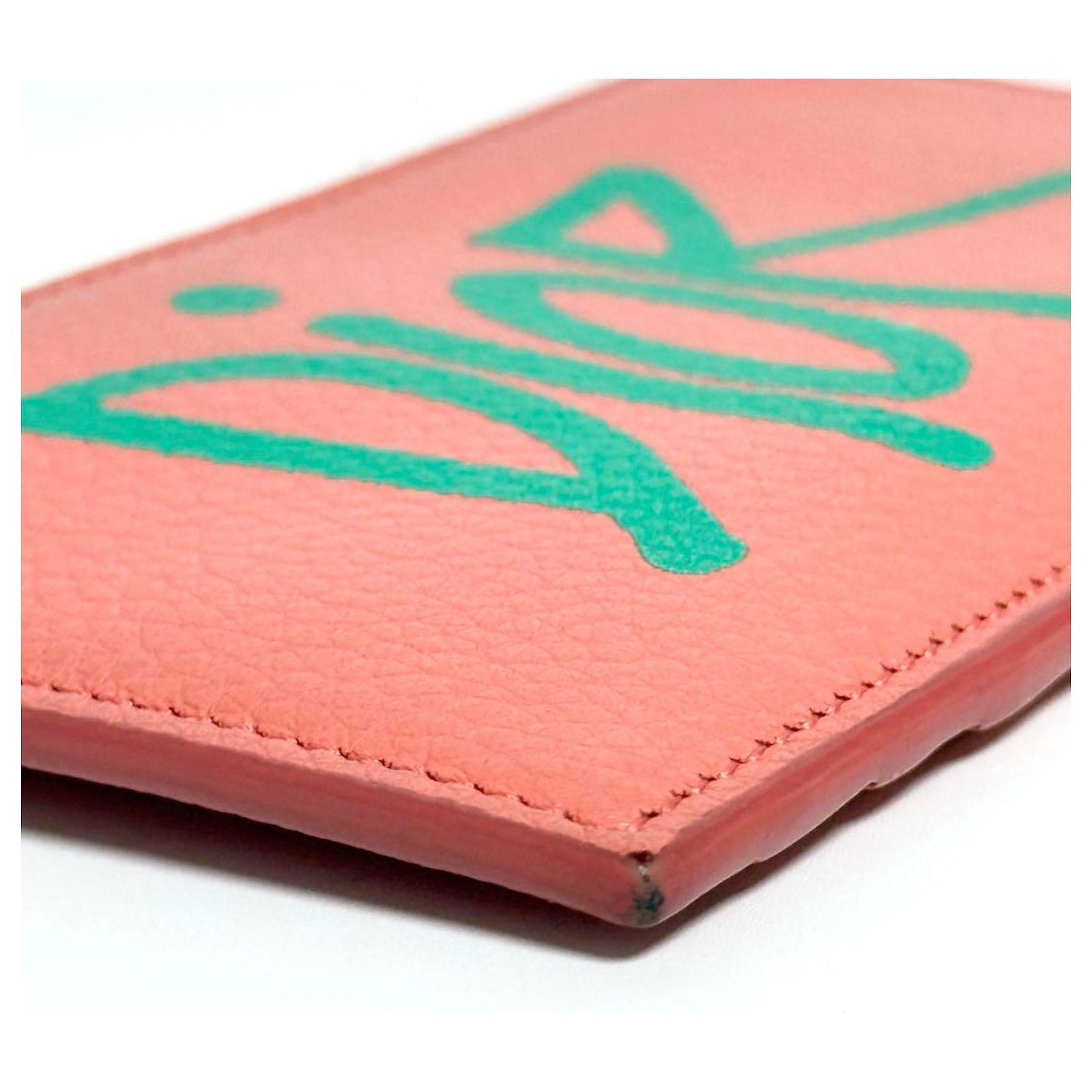 Christian Dior Shawn Stussy Fragment Case Coin Leather ref.2332229 