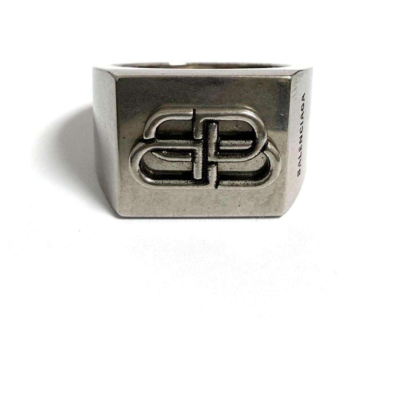 Balenciaga Men's BB Icon Signet Ring Metal ref.JC2332232 (Sold