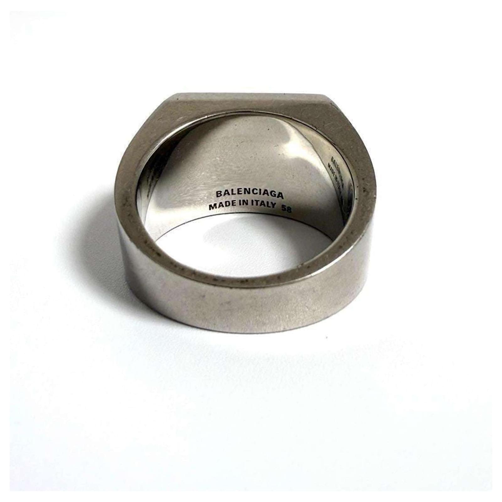 Balenciaga Men's BB Icon Signet Ring Metal ref.JC2332232 (Sold
