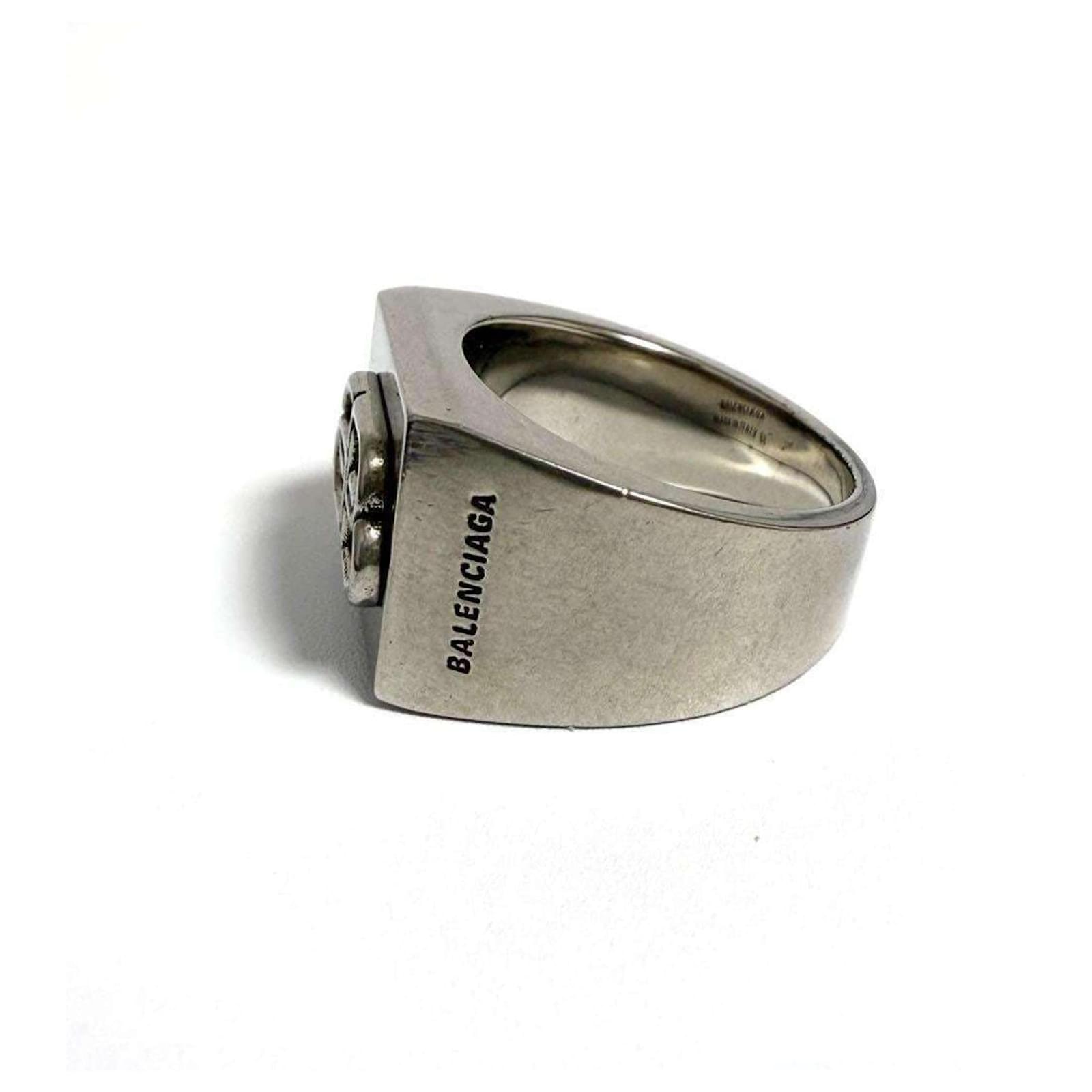 Balenciaga Men's BB Icon Signet Ring Metal ref.JC2332232 (Sold