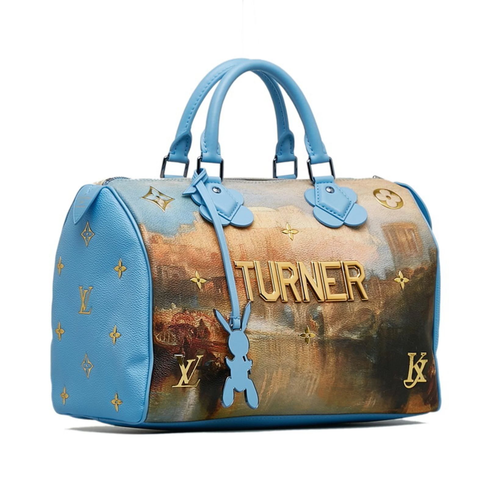 Louis Vuitton Masters Collection TURNER Speedy 30 Handbag Blue