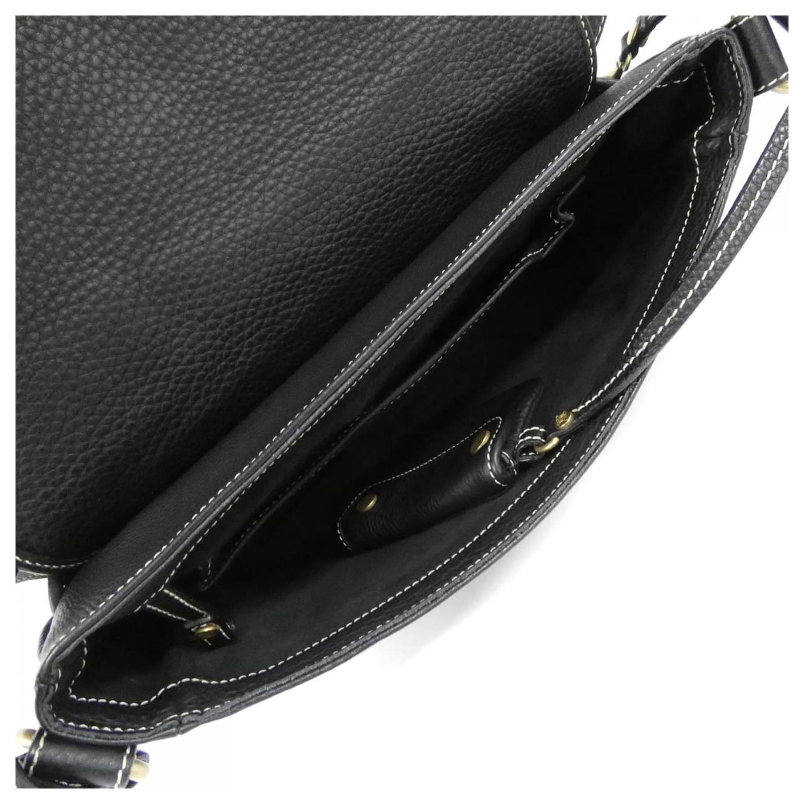 ショルダーバッグ・ポシェット CELINE SHOULDER BAGS BLACK Céline Celine Black Leather Shoulder Bag ref.2333267 - Joli