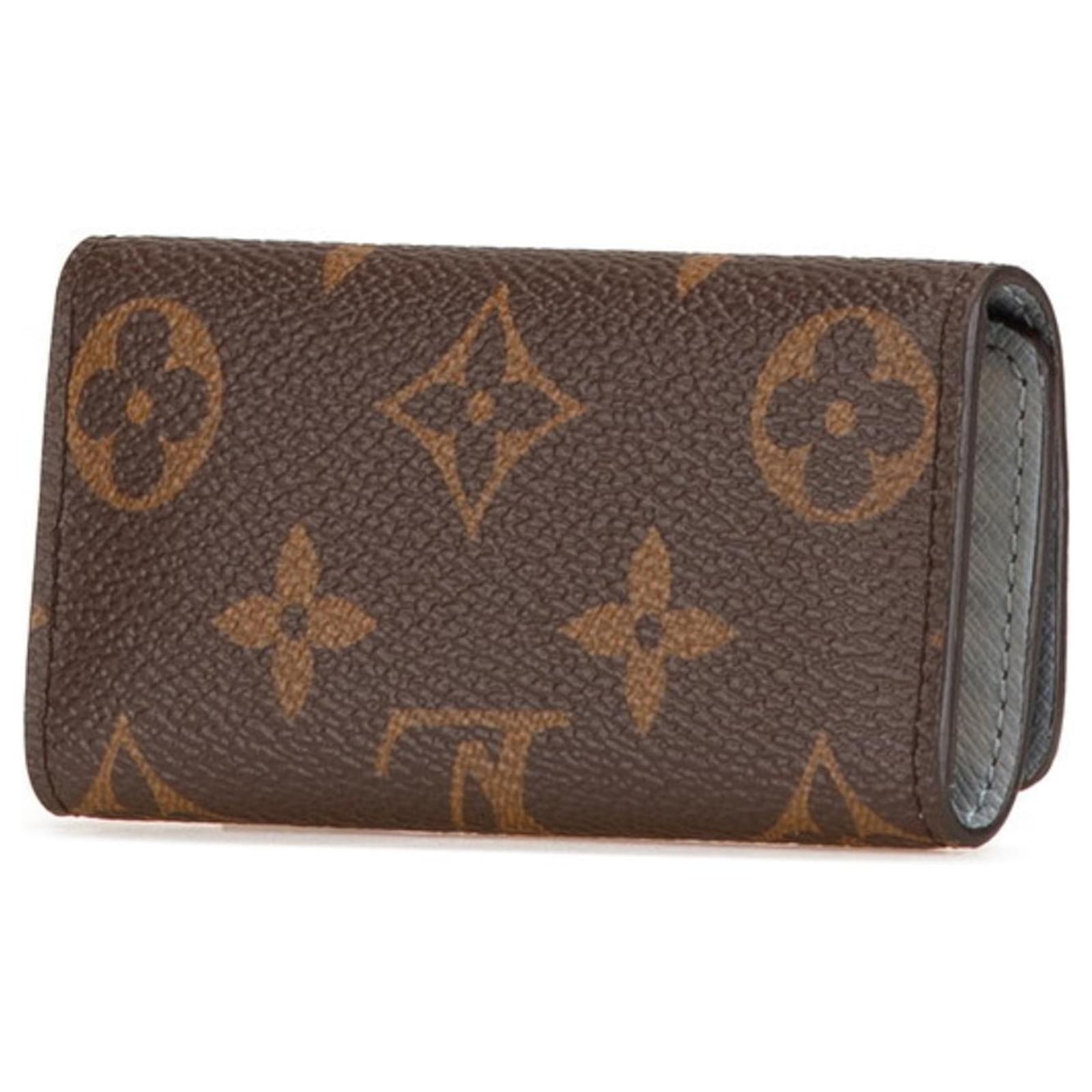 Louis Vuitton Monogram Multicle 4 Key Case Brown Light blue  ref.2333552