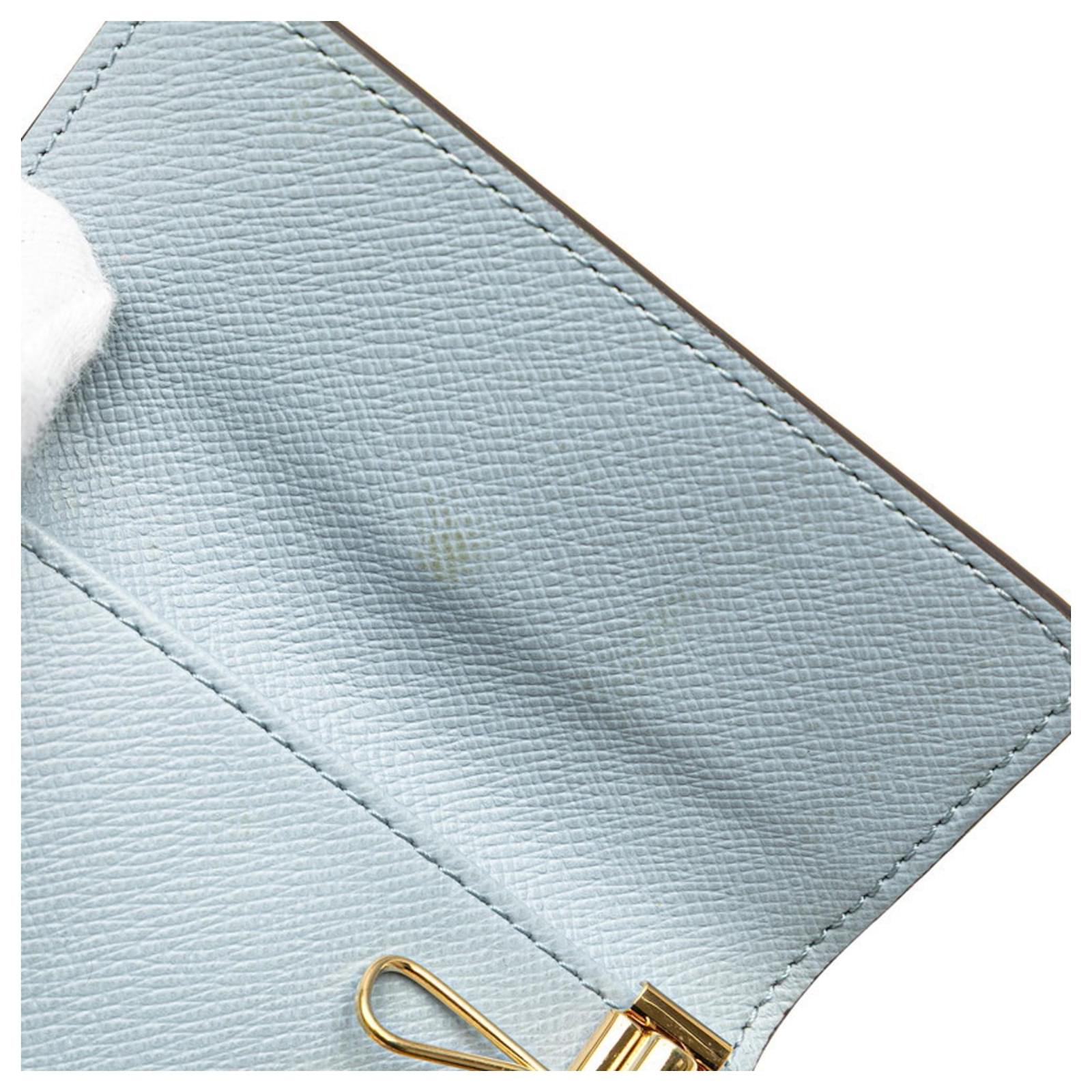 Louis Vuitton Monogram Multicle 4 Key Case Brown Light blue  ref.2333552