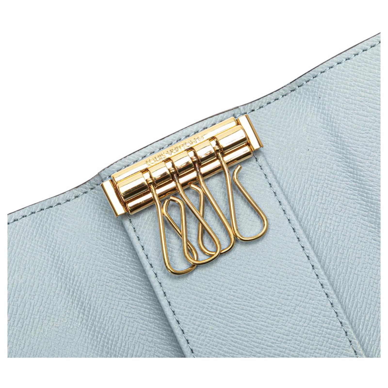 Louis Vuitton Monogram Multicle 4 Key Case Brown Light blue  ref.2333552