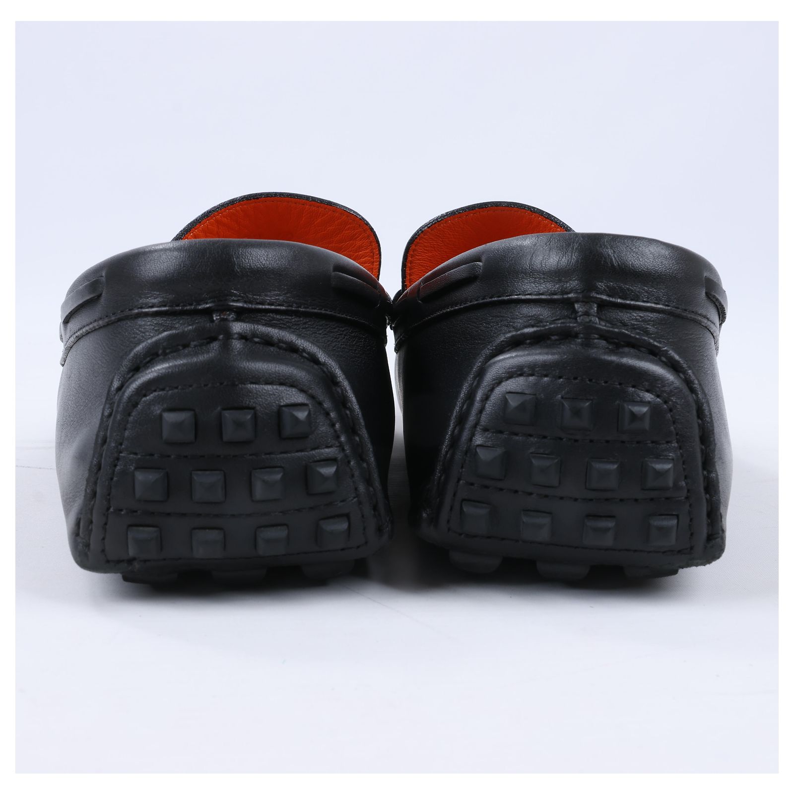 Hermes Men’s Black Leather Irving Collier de Chien Driving Loafers Size 43 US10 Hermès HERMES Irving Leather Driving Moccasins in Black  main image 3