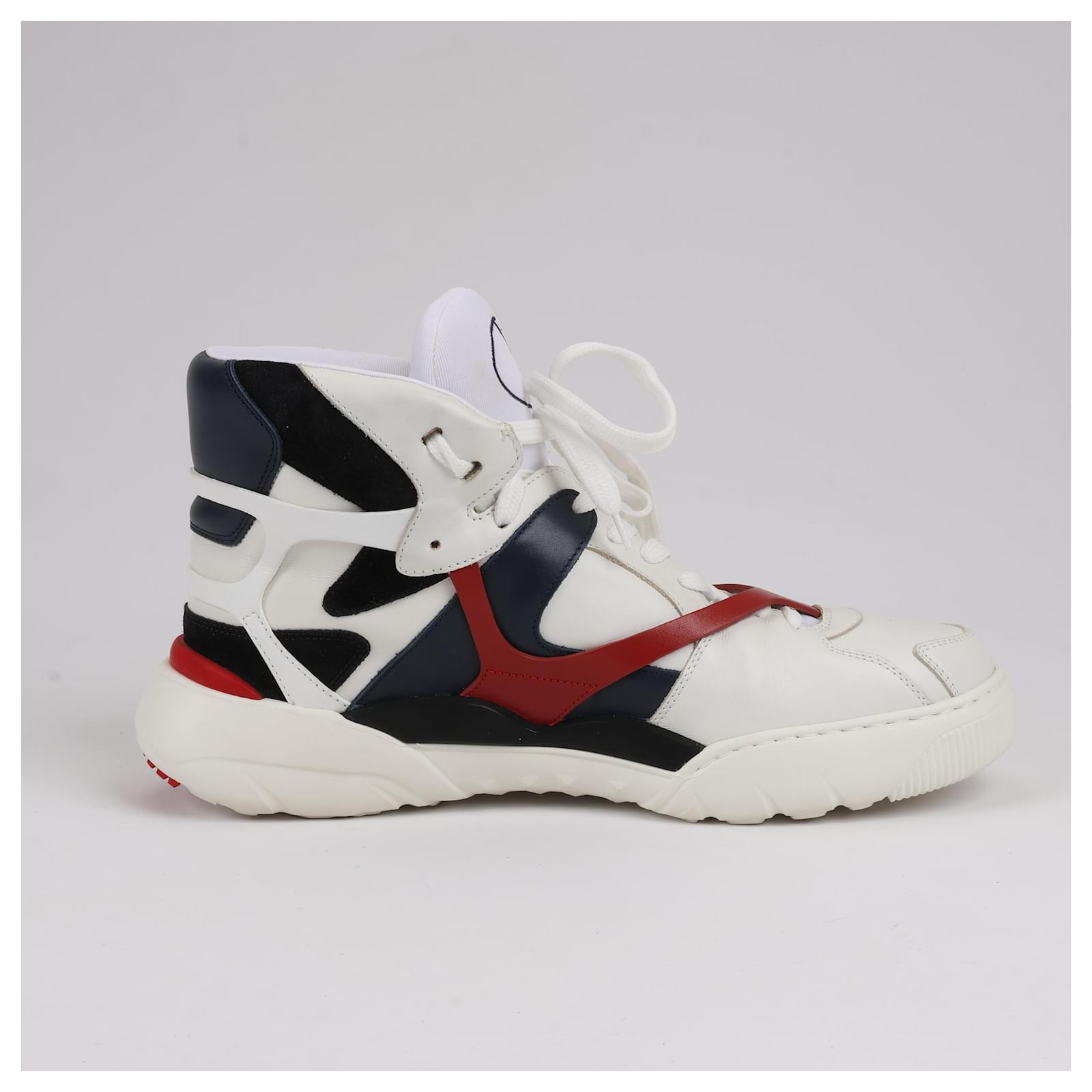 Sneakers alte in pelle Valentino Garavani multicolore, taglia 44