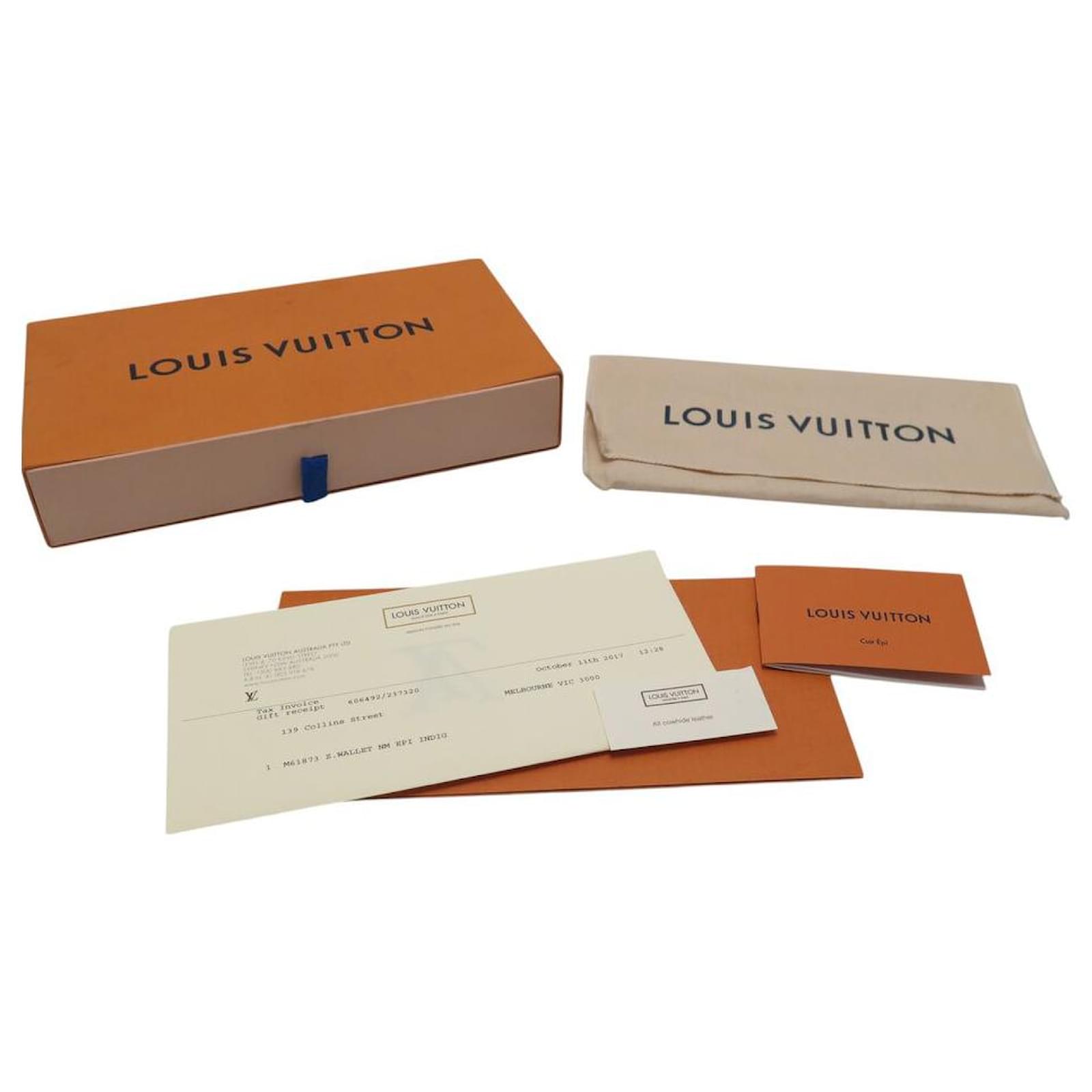 LOUIS VUITTON ZIPPY ORGANIZER IN NAVY BLUE EPI LEATHER WALLET  ref.2334580