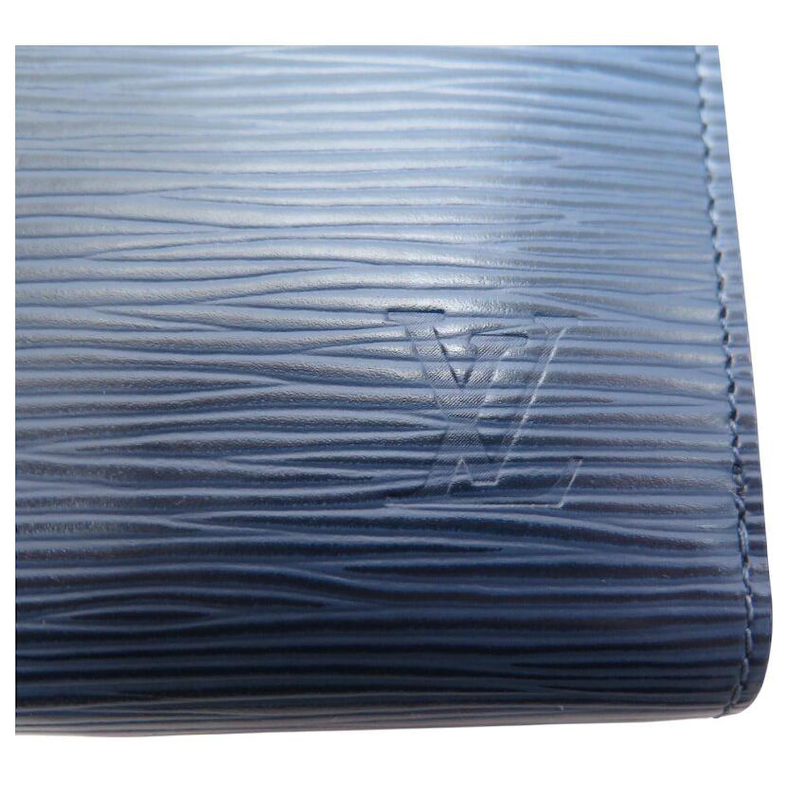 LOUIS VUITTON ZIPPY ORGANIZER IN NAVY BLUE EPI LEATHER WALLET  ref.2334580