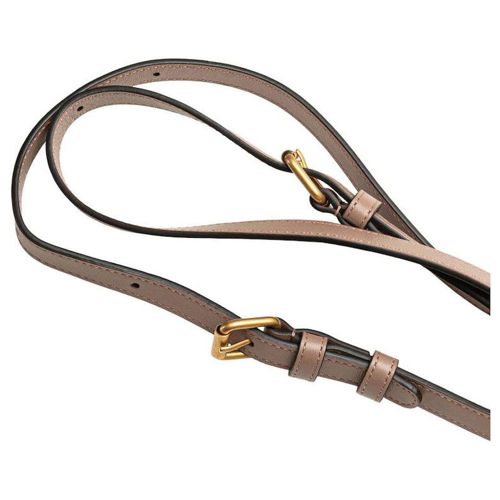 Gucci GG Marmont Leather Backpack Brown Beige Joli