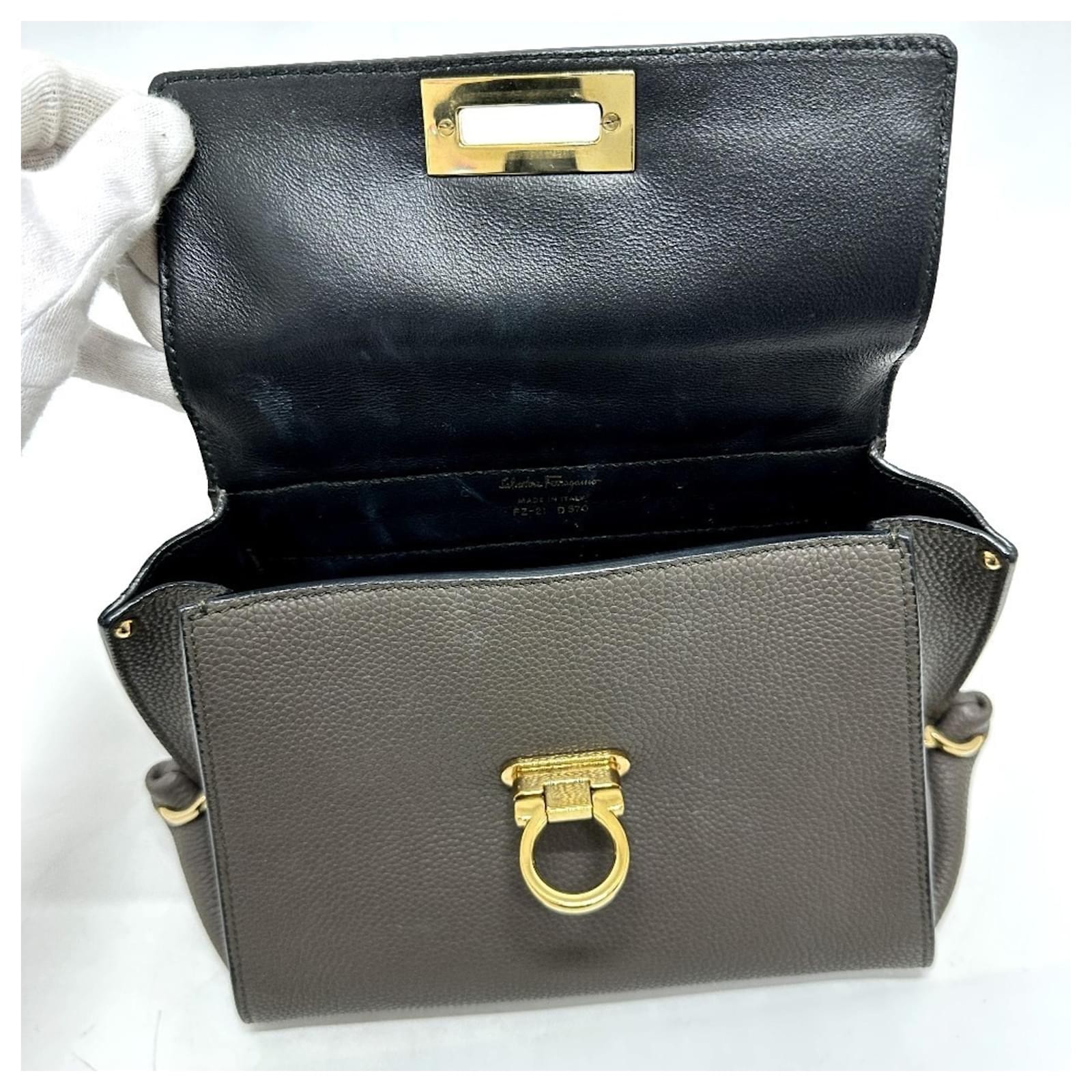 【Salvatore Ferragamo】2wayバッグ　ソフィア　ブラック Salvatore Ferragamo サルヴァトーレフェラガモ ガンチーニ