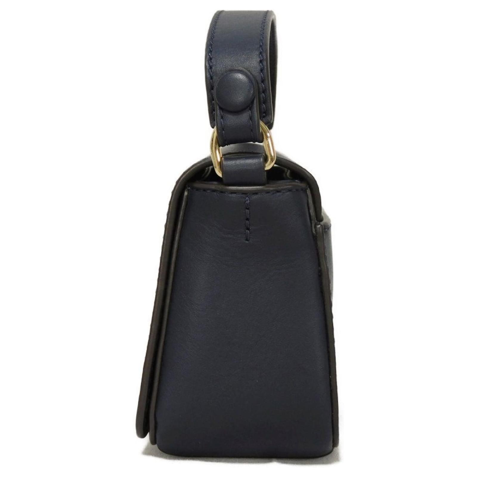 Tory Burch Lilium Micro Satchel Navy blue Leather ref