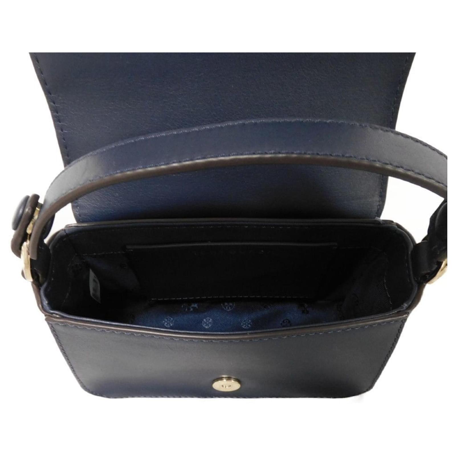 TORY BURCH トリーバーチLILIUM MICRO SATCHEL Tory Burch Lilium Micro Satchel Navy blue Leather ref
