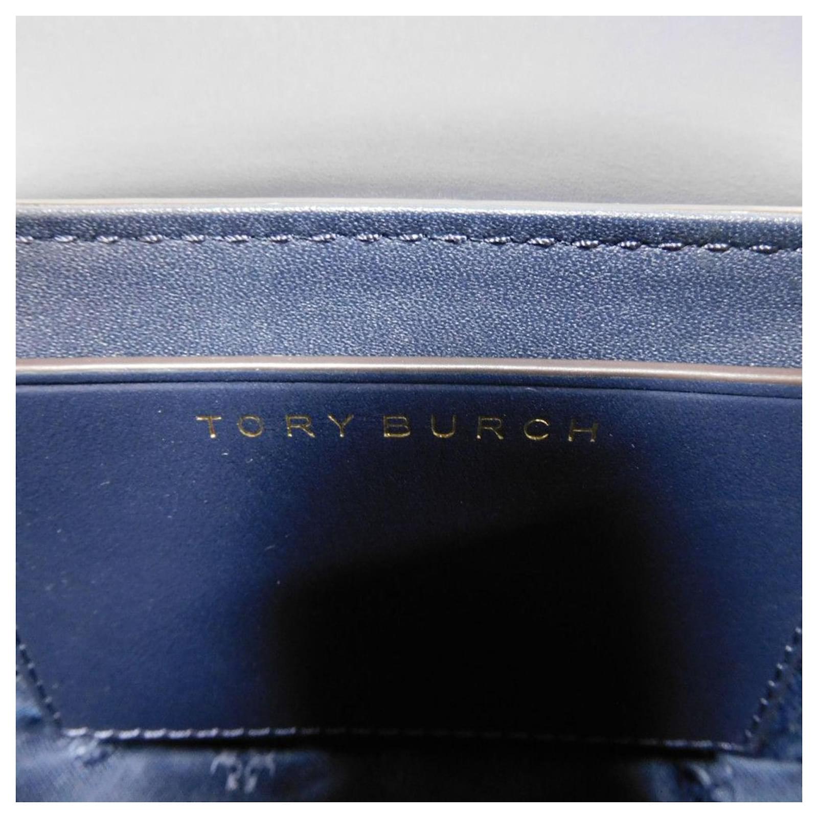 TORY BURCH トリーバーチLILIUM MICRO SATCHEL Tory Burch Lilium Micro Satchel Navy blue Leather ref