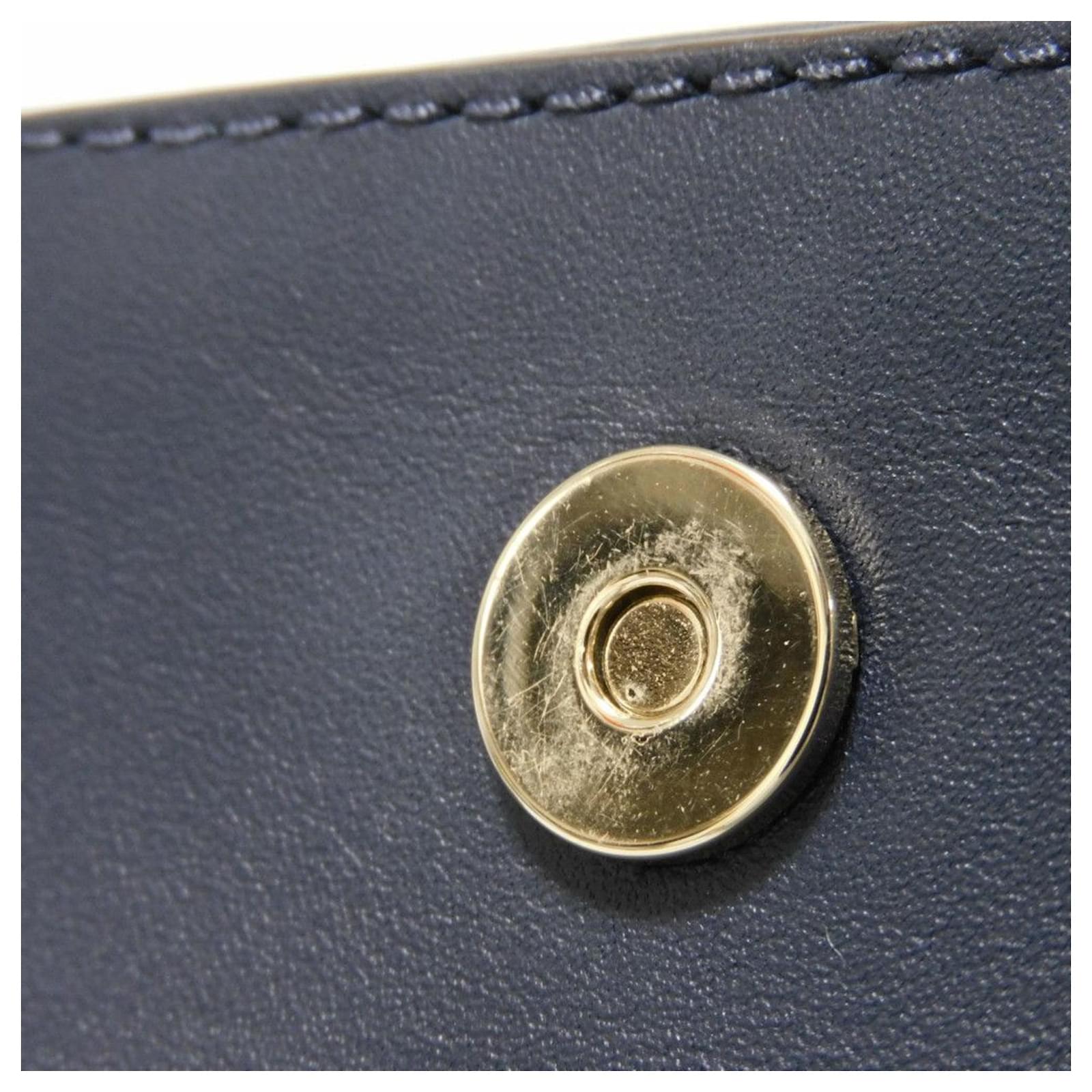 TORY BURCH トリーバーチLILIUM MICRO SATCHEL Tory Burch Lilium Micro Satchel Navy blue Leather ref