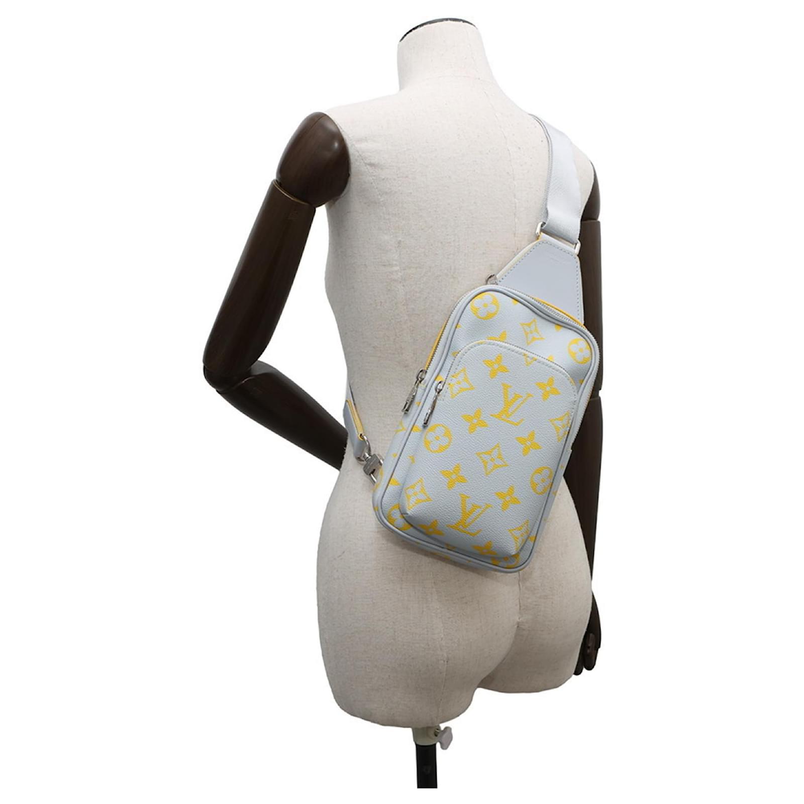 Louis Vuitton Monogram Glow Avenue Sling Bag Brown Yellow ref