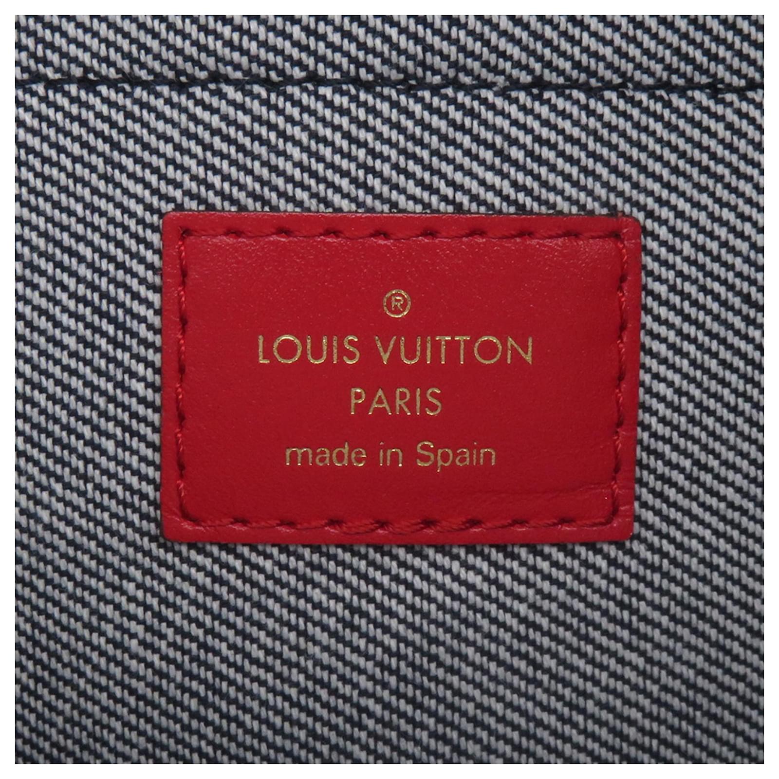 Louis Vuitton Monogram Denim Palm Springs MINI Backpack Red Blue ref.2339898