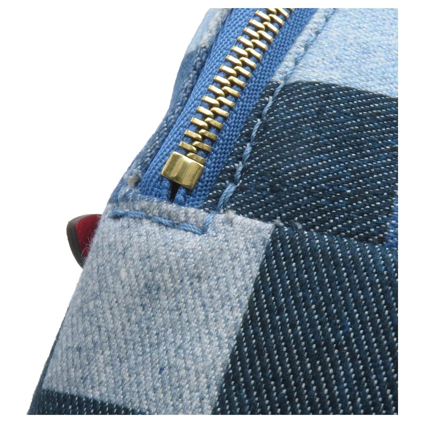 Louis Vuitton Monogram Denim Palm Springs MINI Backpack Red Blue ref.2339898