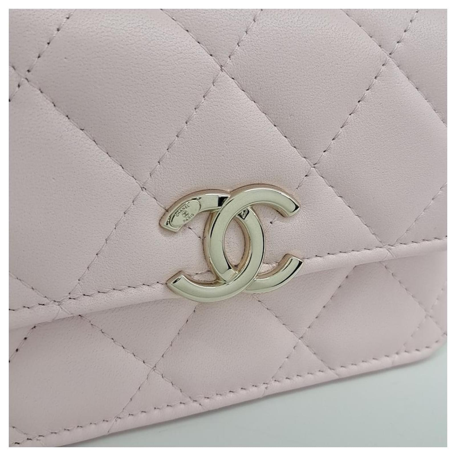 Chanel Lambskin Coco Top Handle Mini Chain Cross Bag Ap2758