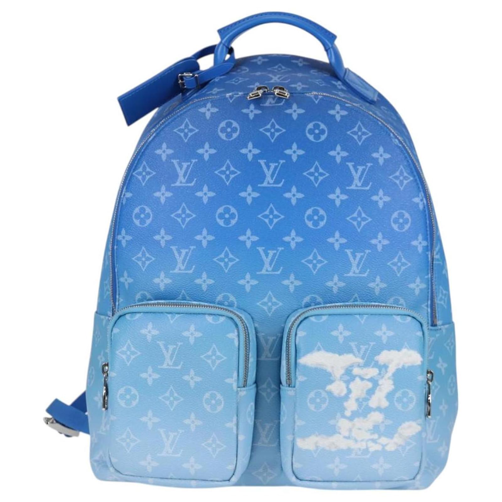LOUIS VUITTON Clouds Backpack Multi Pocket Backpack Blue M45441 LV Auth 126591SM Cloth ref.2342098