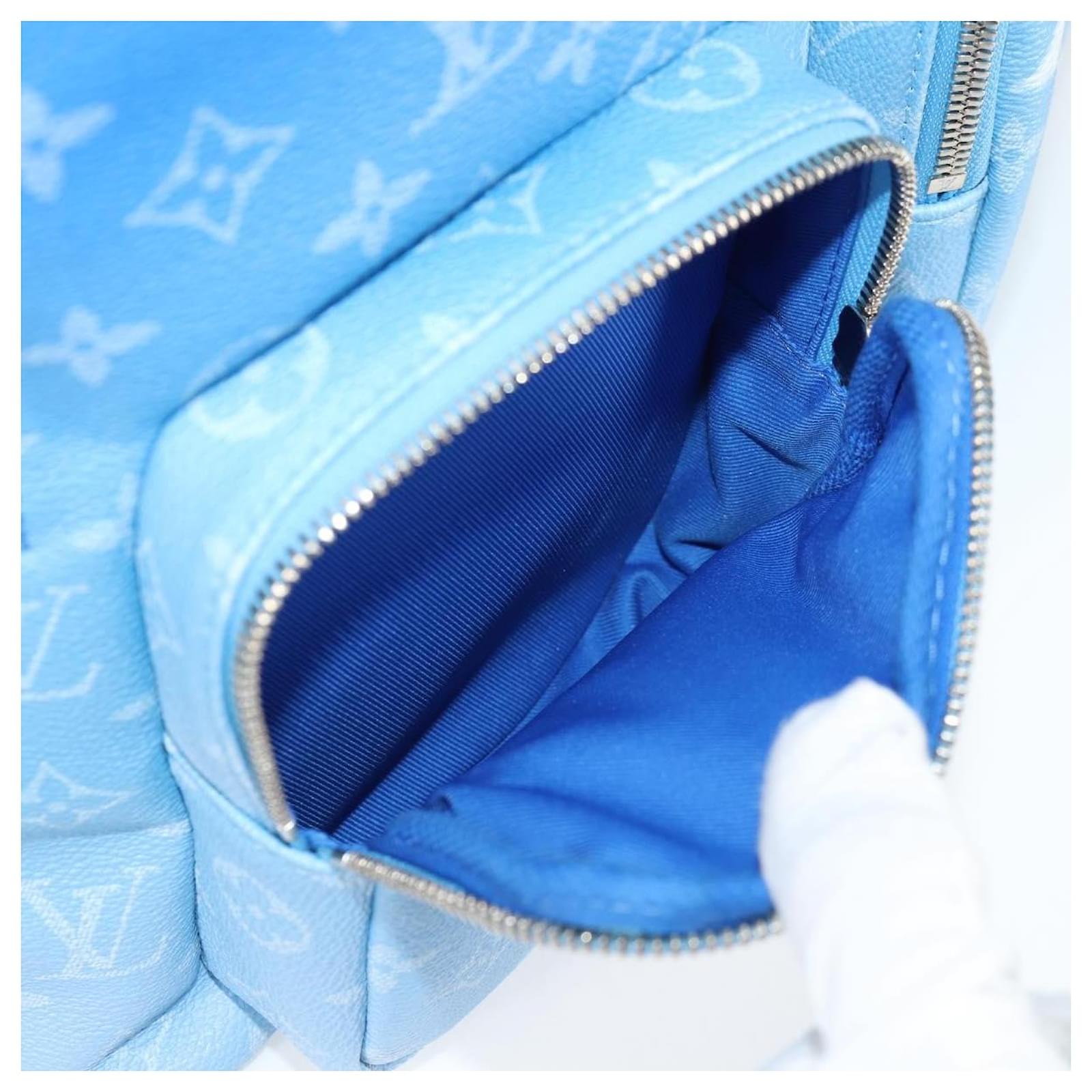 LOUIS VUITTON Clouds Backpack Multi Pocket Backpack Blue M45441 LV Auth 126591SM Cloth ref.2342098