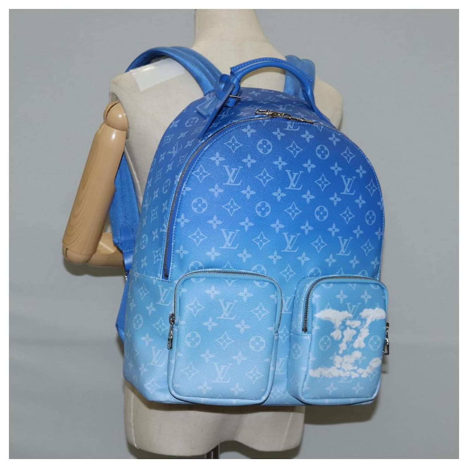 LOUIS VUITTON Clouds Backpack Multi Pocket Backpack Blue M45441 LV Auth 126591SM Cloth ref.2342098