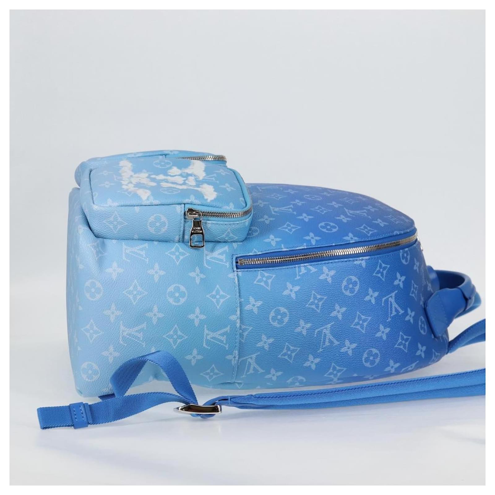 LOUIS VUITTON Clouds Backpack Multi Pocket Backpack Blue M45441 LV Auth 126591SM Cloth ref.2342098