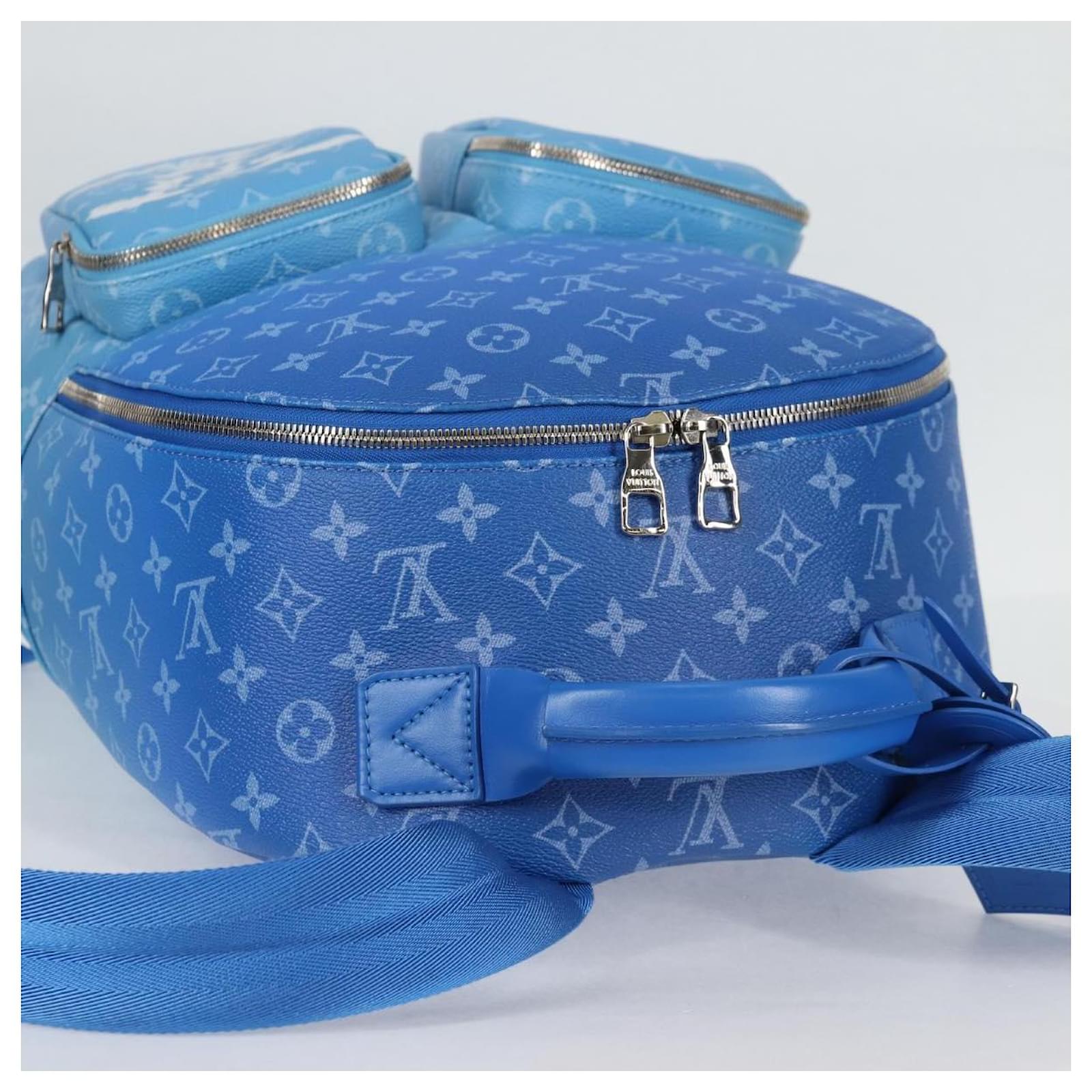 LOUIS VUITTON Clouds Backpack Multi Pocket Backpack Blue M45441 LV Auth 126591SM Cloth ref.2342098