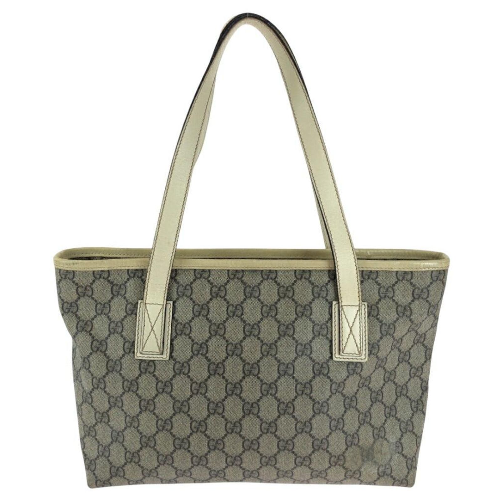 Gucci GG Supreme Canvas 2way tote bag 211138 Beige Cream Cloth ref ...