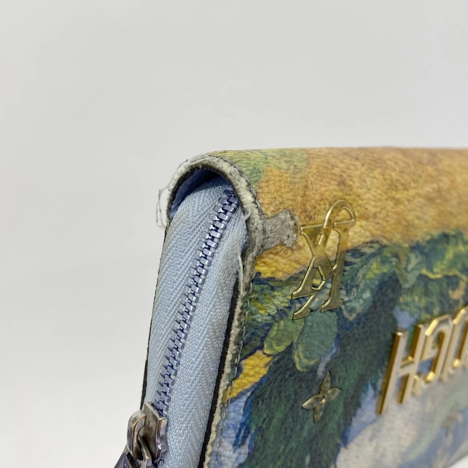 Louis Vuitton Long Wallet Monogram Certy Masters Collection Blue  ref.2344390