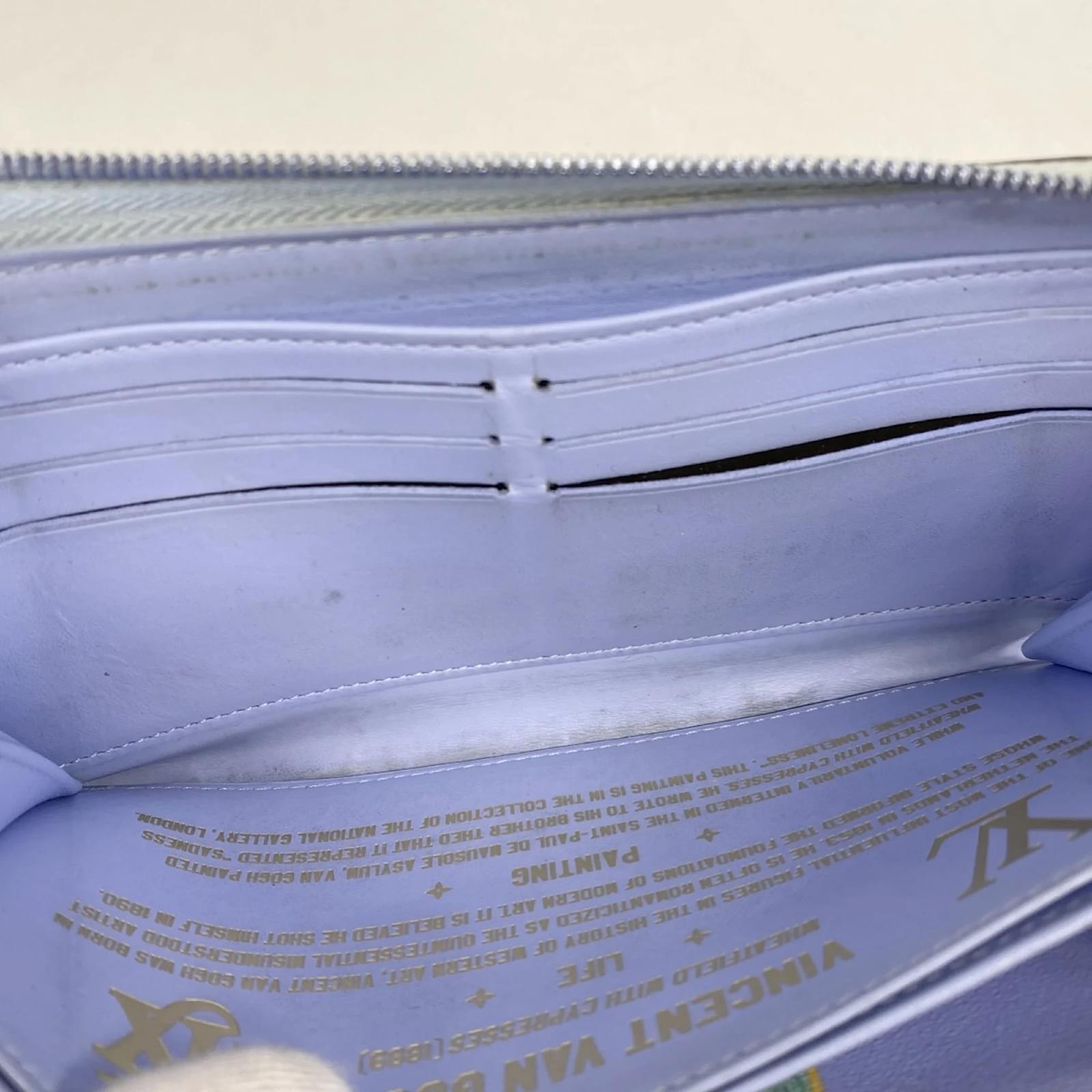 Louis Vuitton Long Wallet Monogram Certy Masters Collection Blue  ref.2344390
