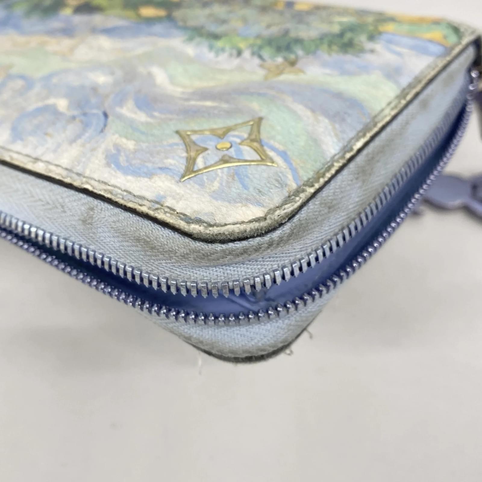 Louis Vuitton Long Wallet Monogram Certy Masters Collection Blue  ref.2344390