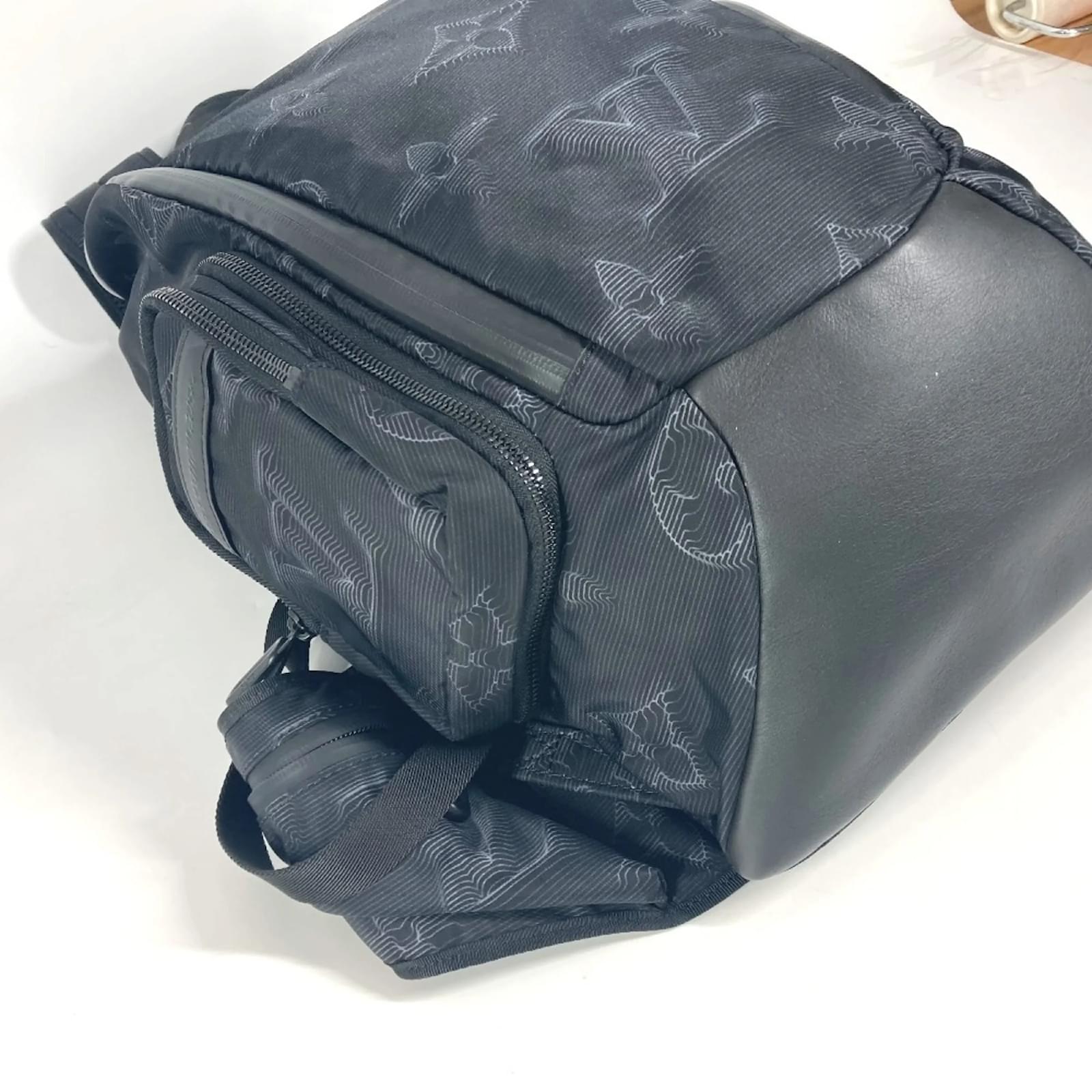 Louis Vuitton 2054 3D Monogram Mountain Backpack Black Leather Nylon  ref.2346101