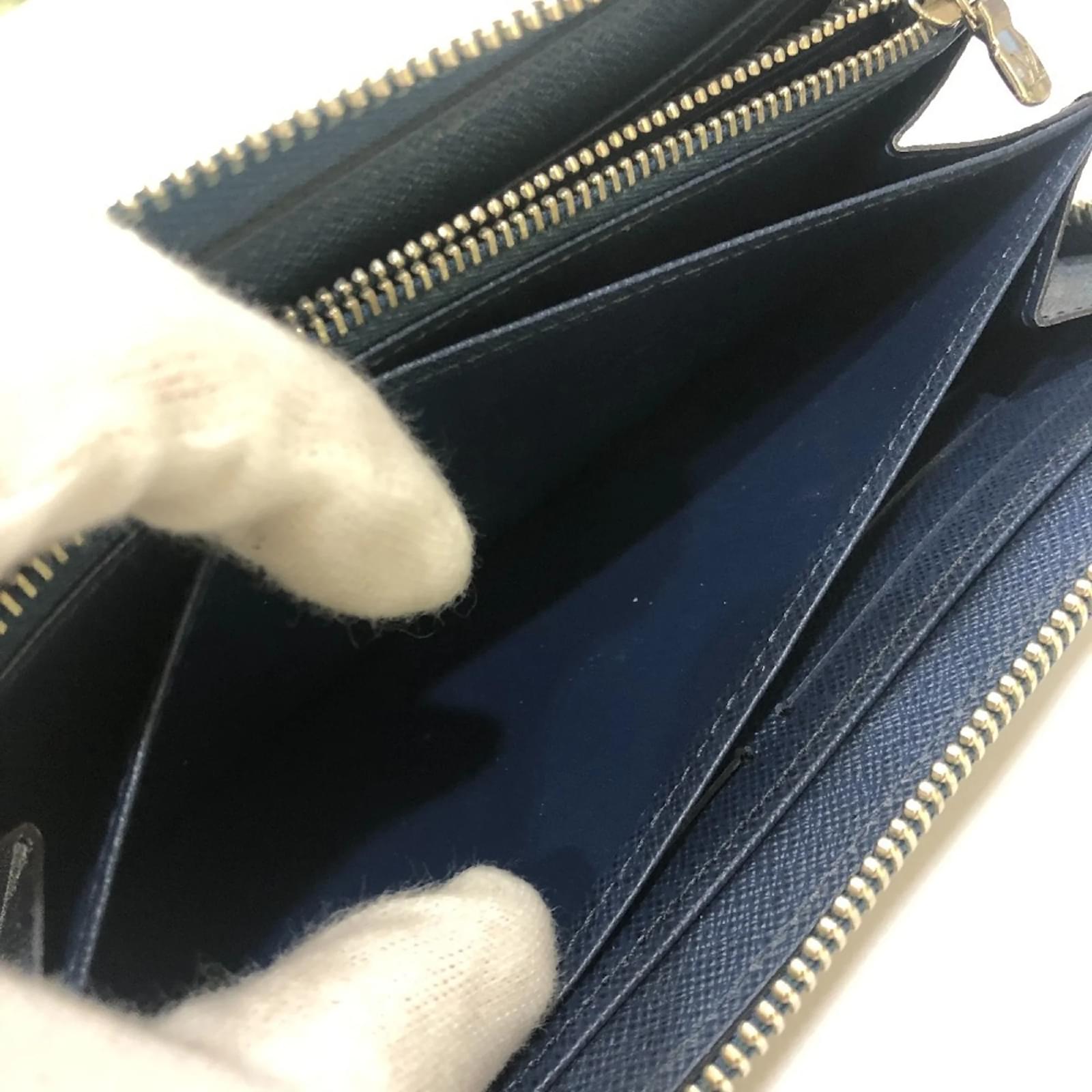 Louis Vuitton Epi Leather Long Wallet Blue  ref.2346107