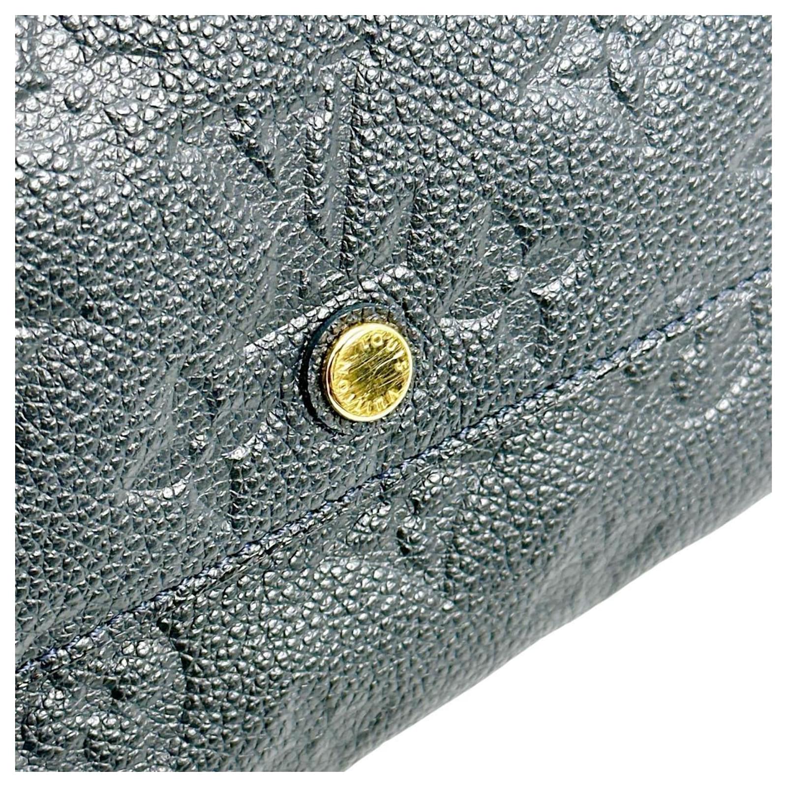 Louis Vuitton Long Wallet Tri-fold in Monogram Empreinte Navy blue Cloth  ref.2346301