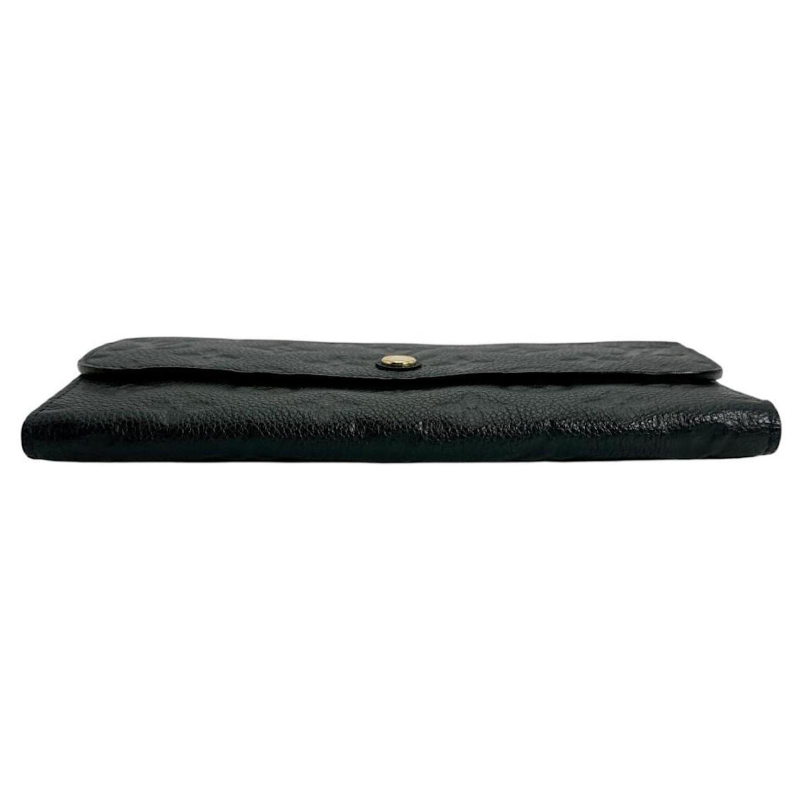 Louis Vuitton Long Wallet Tri-fold in Monogram Empreinte Navy blue Cloth  ref.2346301
