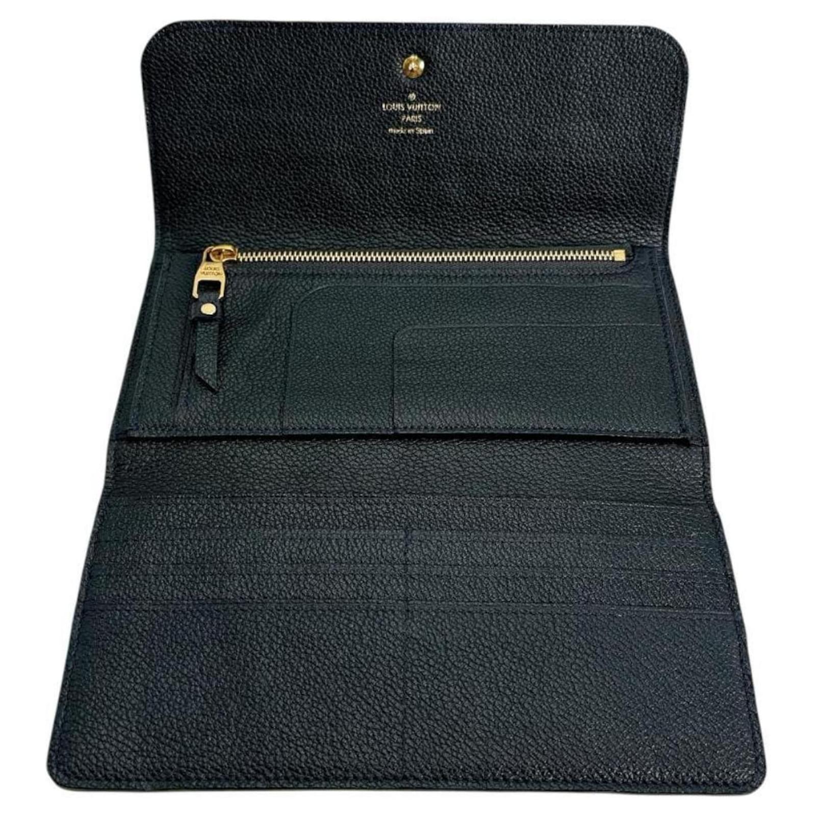 Louis Vuitton Long Wallet Tri-fold in Monogram Empreinte Navy blue Cloth  ref.2346301