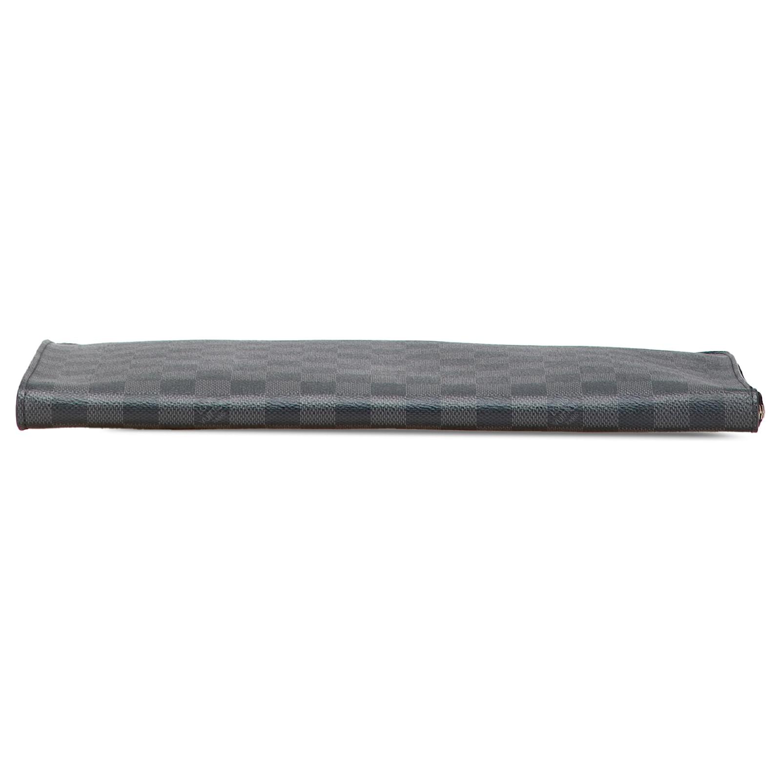 Louis Vuitton Black Damier Graphite Pochette Jour GM Cloth  ref.2346499