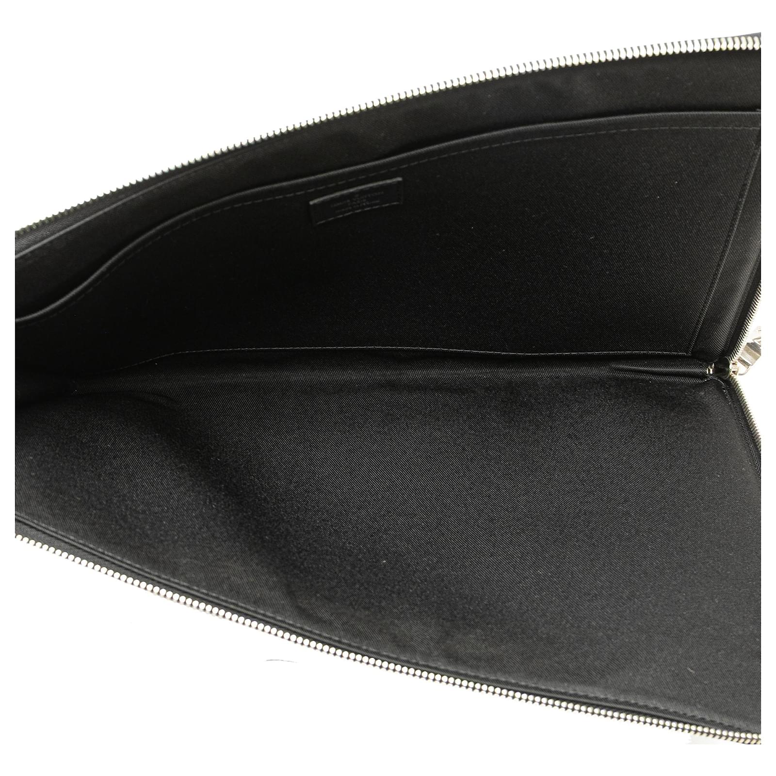 Louis Vuitton Black Damier Graphite Pochette Jour GM Cloth  ref.2346499