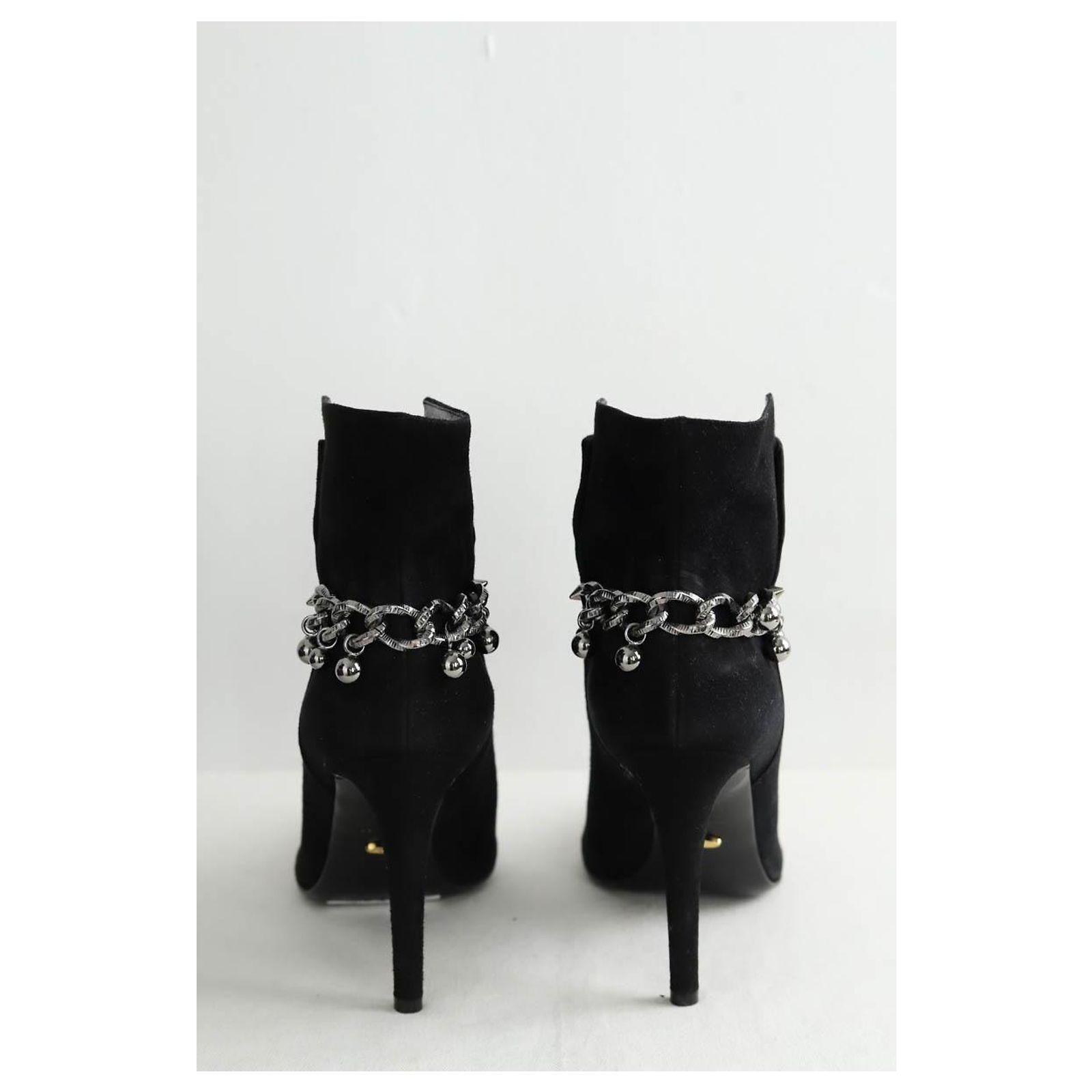 Bottes En Daim Sergio Rossi Pointure 39 - Occasion Très Bon état, Couleur Noire, Style élégant
