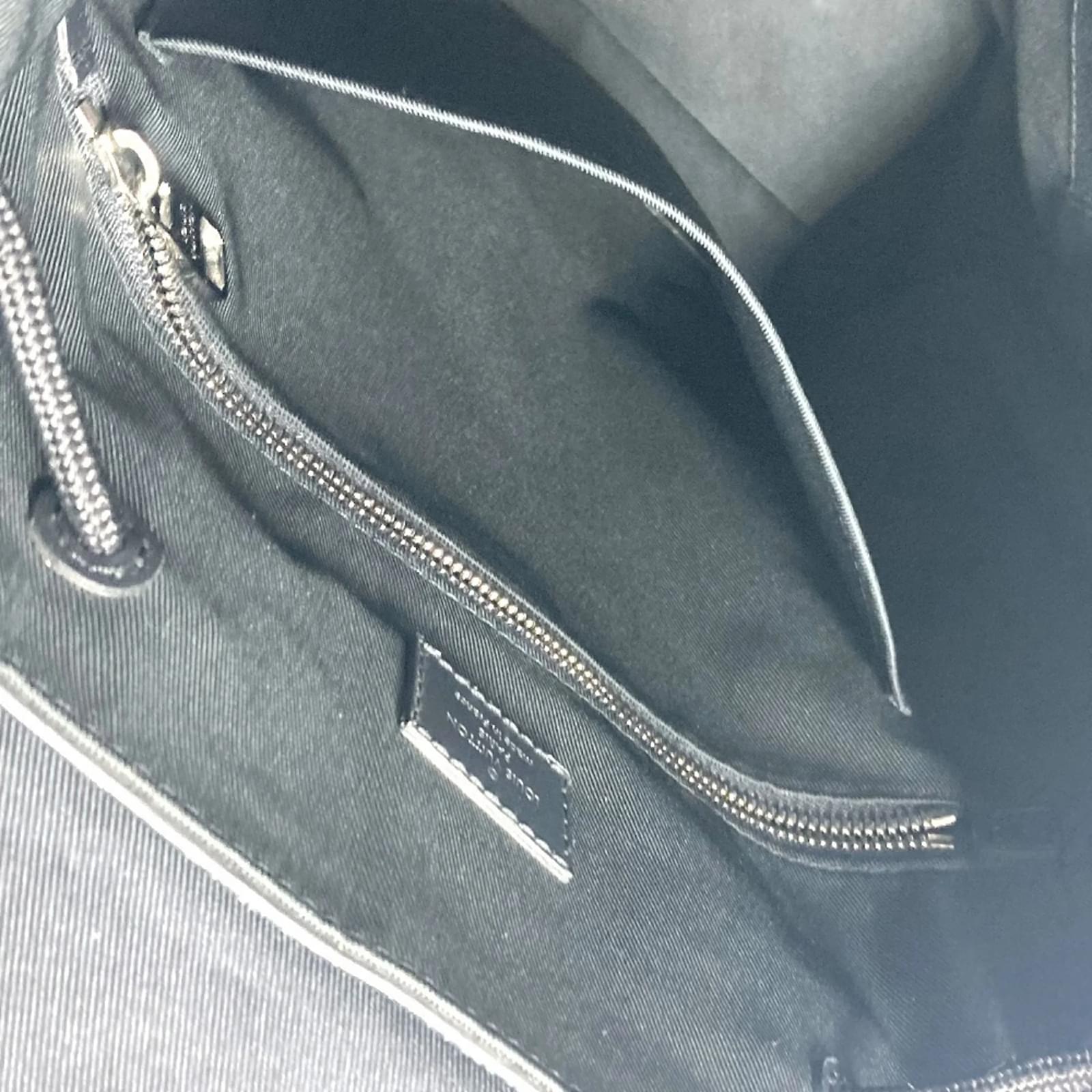 Louis Vuitton Damier Graphite Christopher PM Backpack Black Blue Cloth ref.2349621