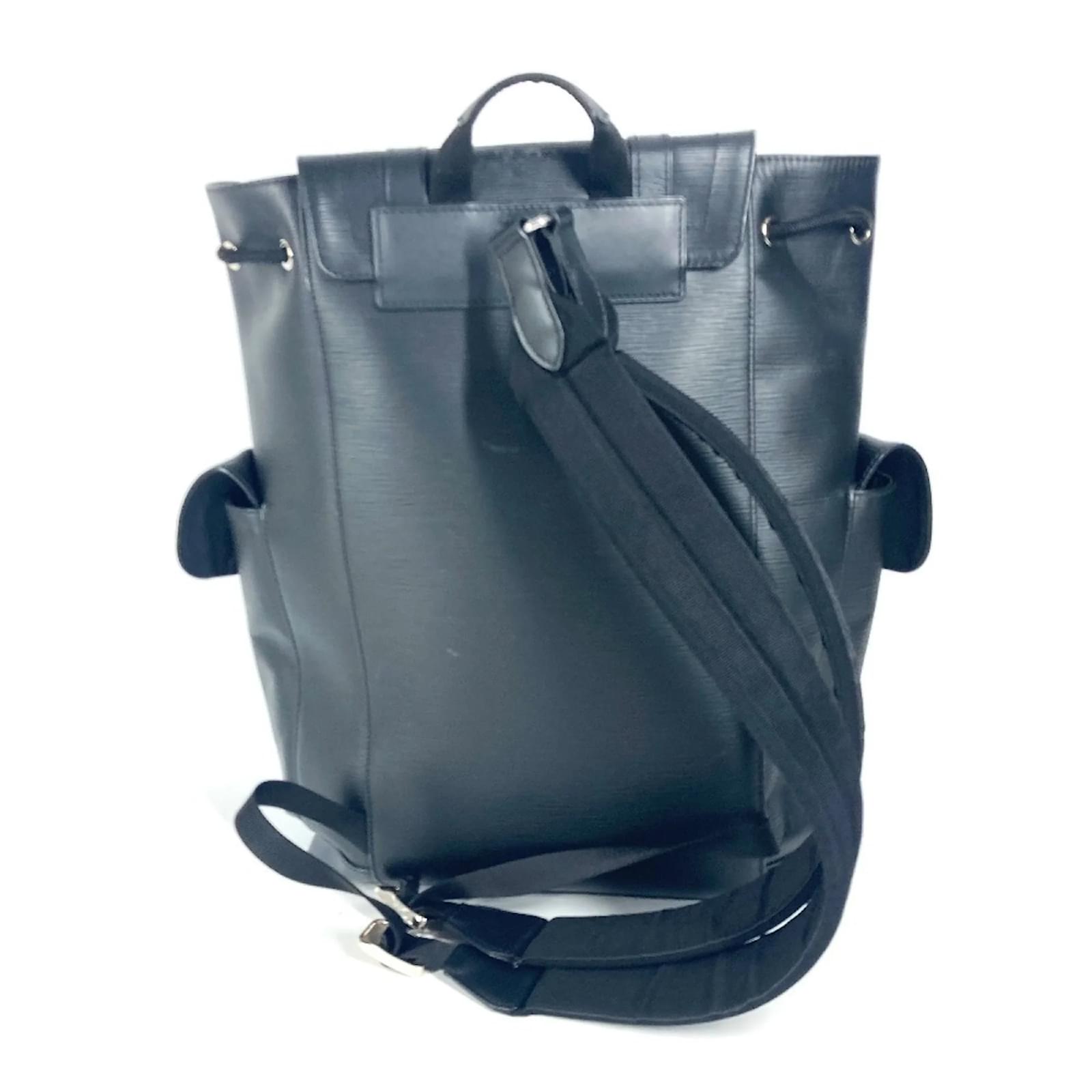 Louis Vuitton Damier Graphite Christopher PM Backpack Black Blue Cloth ref.2349621