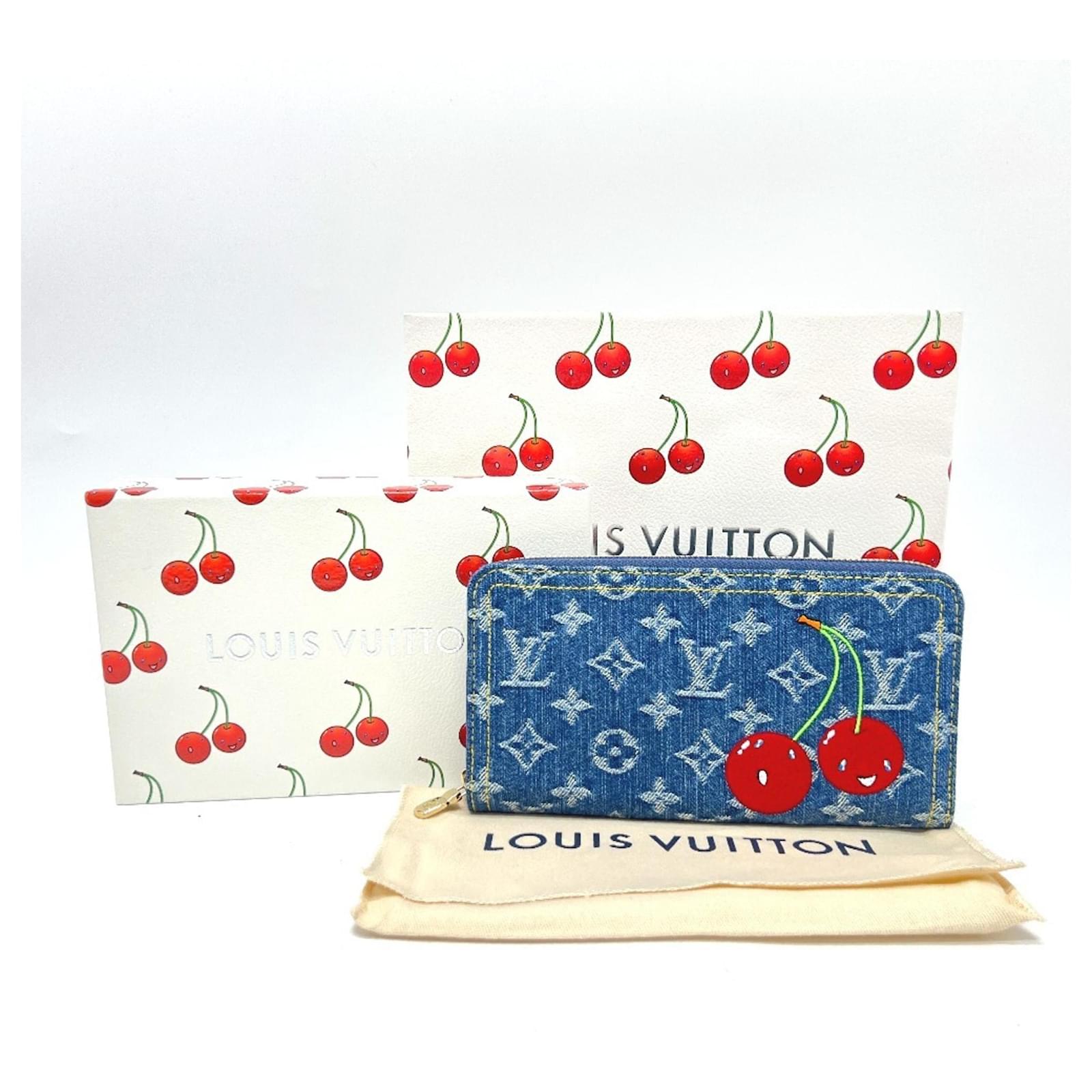Louis Vuitton Monogram Denim Zippy Wallet Blue  ref.2350040