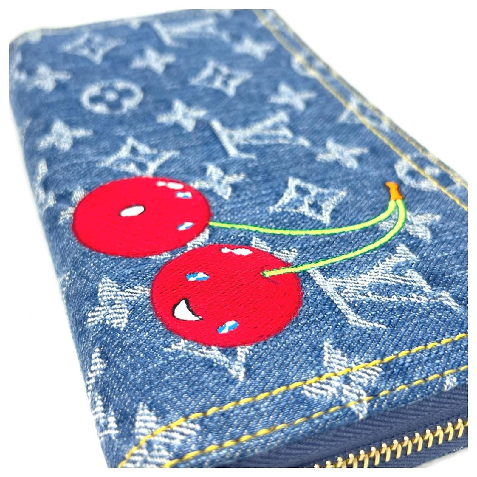 Louis Vuitton Monogram Denim Zippy Wallet Blue  ref.2350040