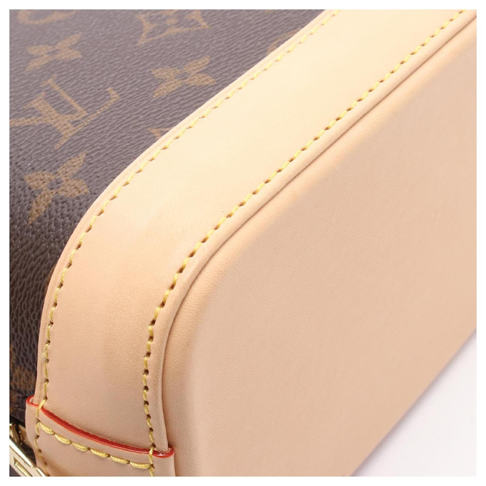 Louis Vuitton Alma Backpack Monogram Brown Cloth  ref.2351538