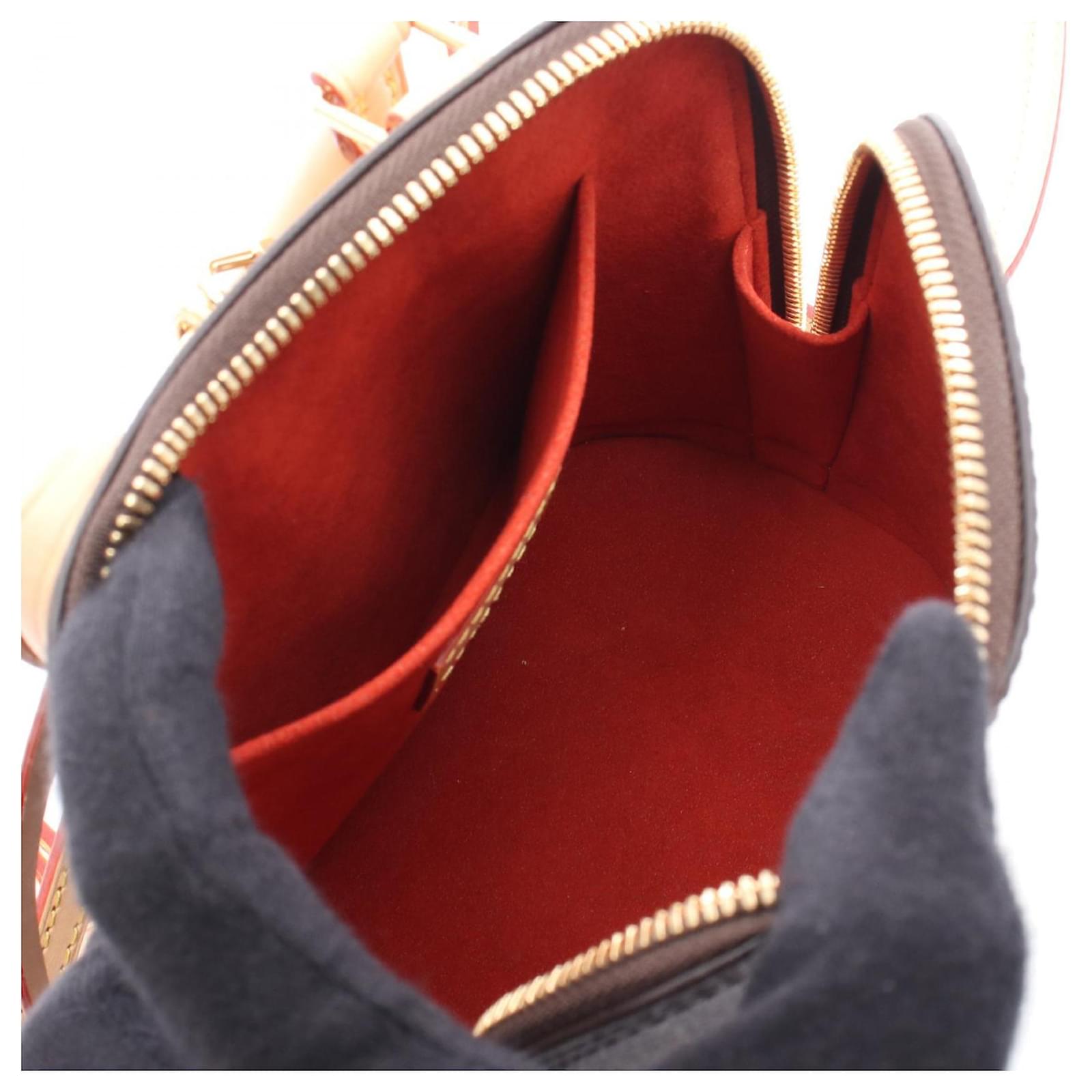 Louis Vuitton Alma Backpack Monogram Brown Cloth  ref.2351538