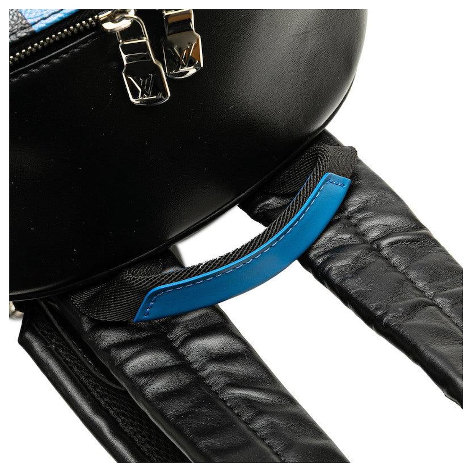 Louis Vuitton Josh Damier Graphite Giant PVC Backpack Blue Cloth ref.2352072