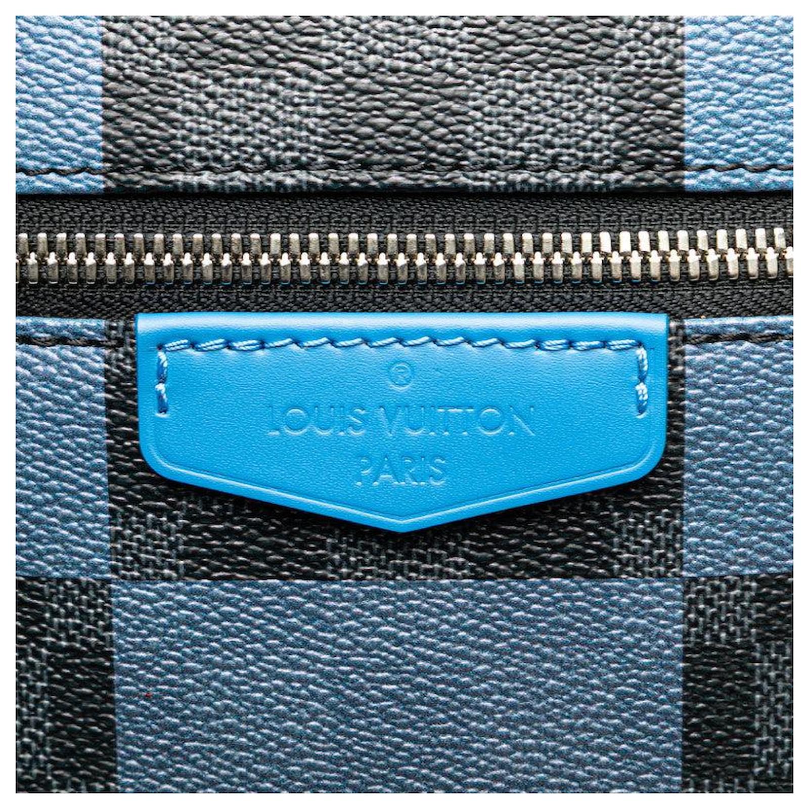 Louis Vuitton Josh Damier Graphite Giant PVC Backpack Blue Cloth ref.2352072